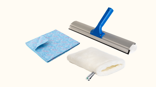 VINDUSVASK SYSTEM MED HVIT VASKEVOTT