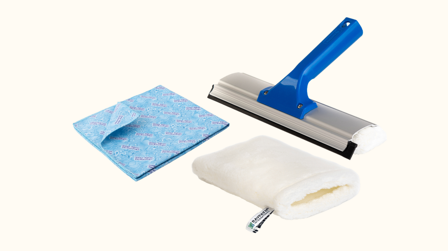 VINDUSVASK SYSTEM MED HVIT VASKEVOTT